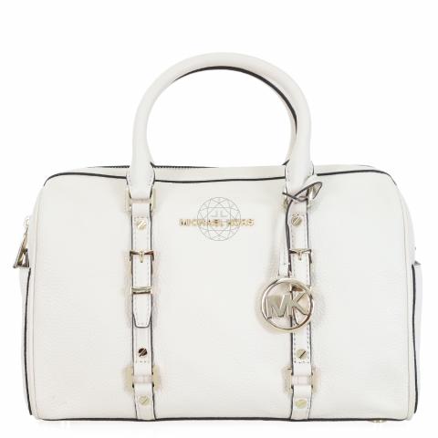 Michael kors shop white duffle bag